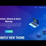 Stylish Blue Themed Design For Adlinkfly URL Shortener